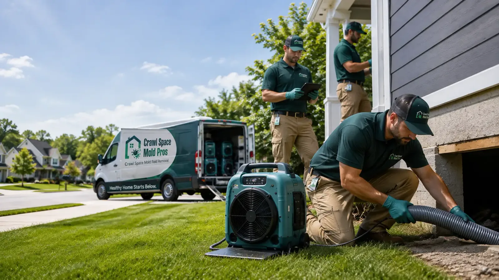 Crawl Space Mold Removal in Burbank, OK